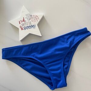 Blue bikini bottoms